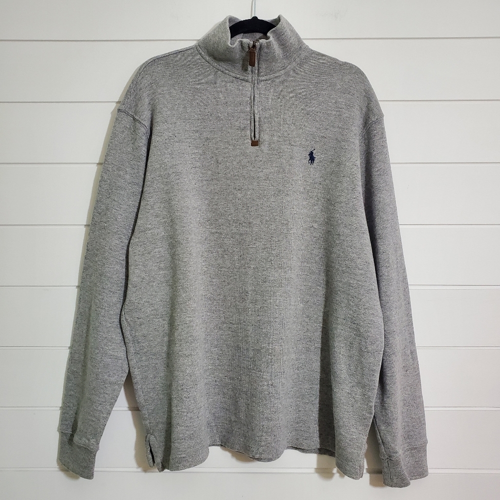 Polo Ralph Lauren Men's Quarter Zip Pullover Sweater. Size‎ XL